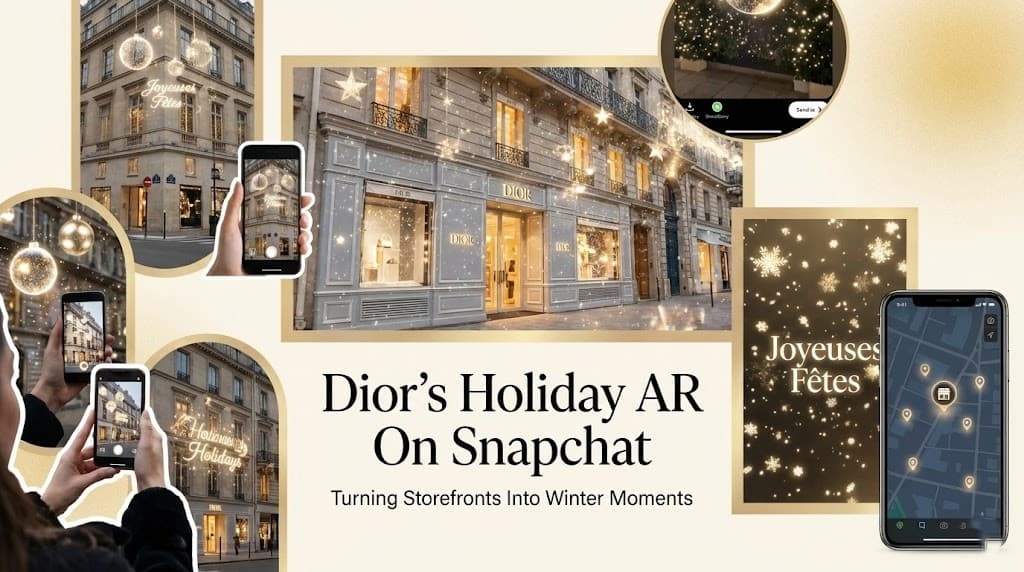 When Dior Turned Its Storefronts into Winter Stories on Snapchat